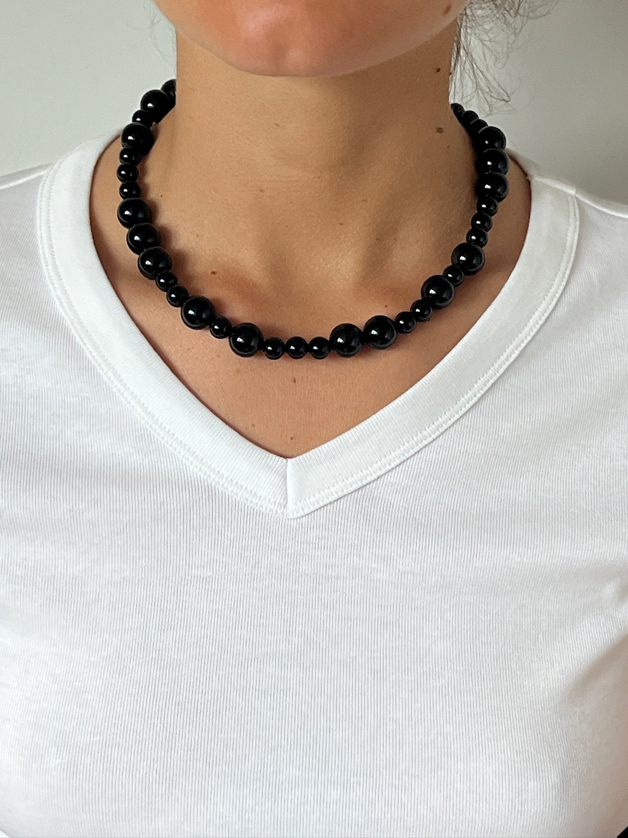 NO. 14 QUATTORDICI ONYX NECKLACE BY LABRO