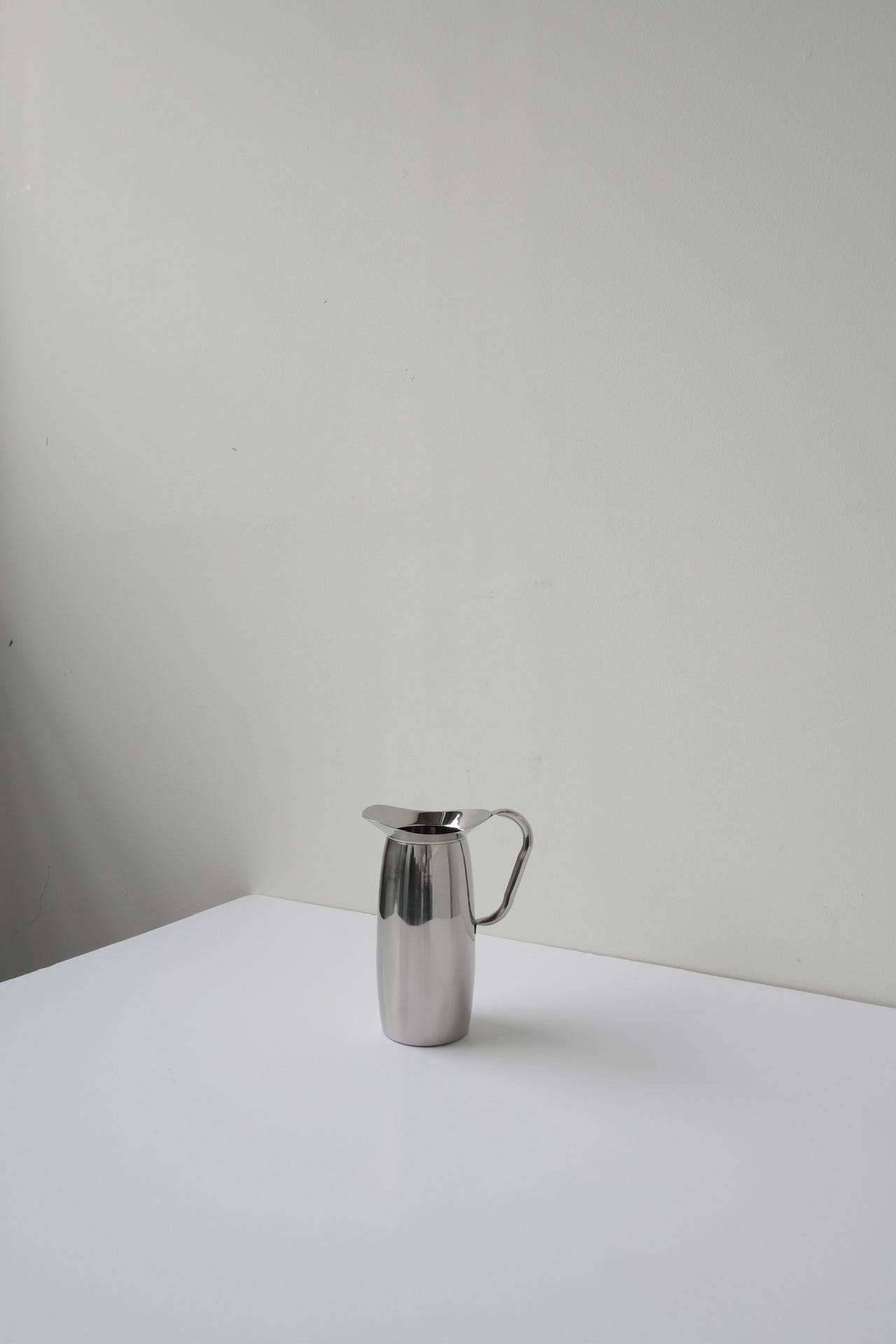 INDIAN STEEL PITCHER TALL BY HAY