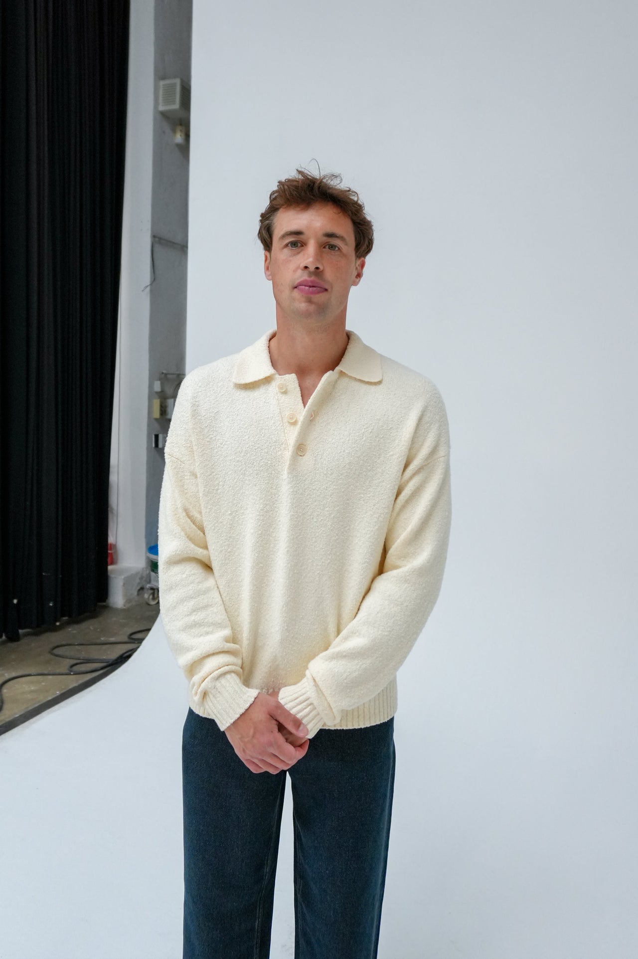 BEKKET KNIT POLO BY DRYORN