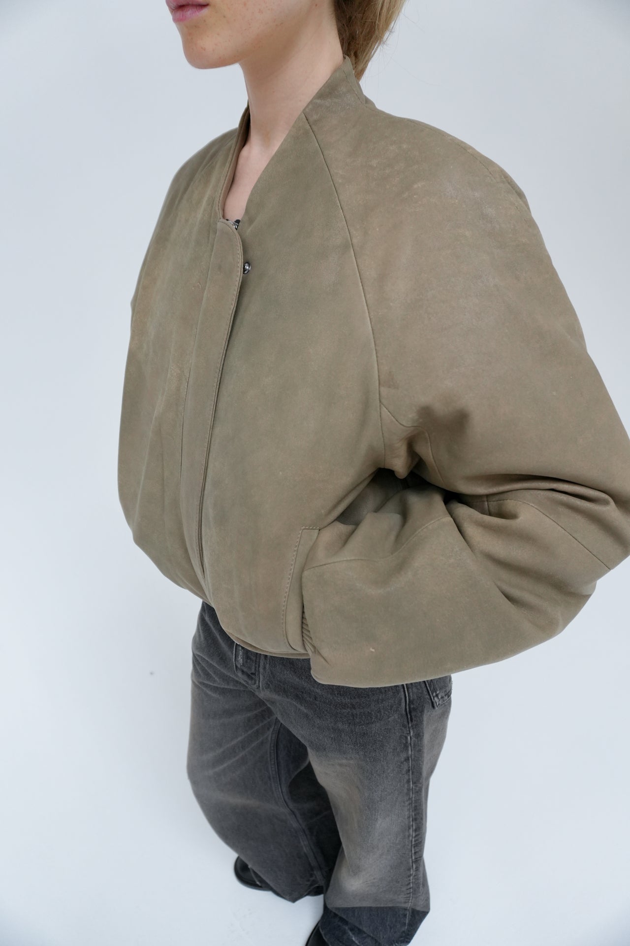 Ola Leather Bomber by Won Hundred