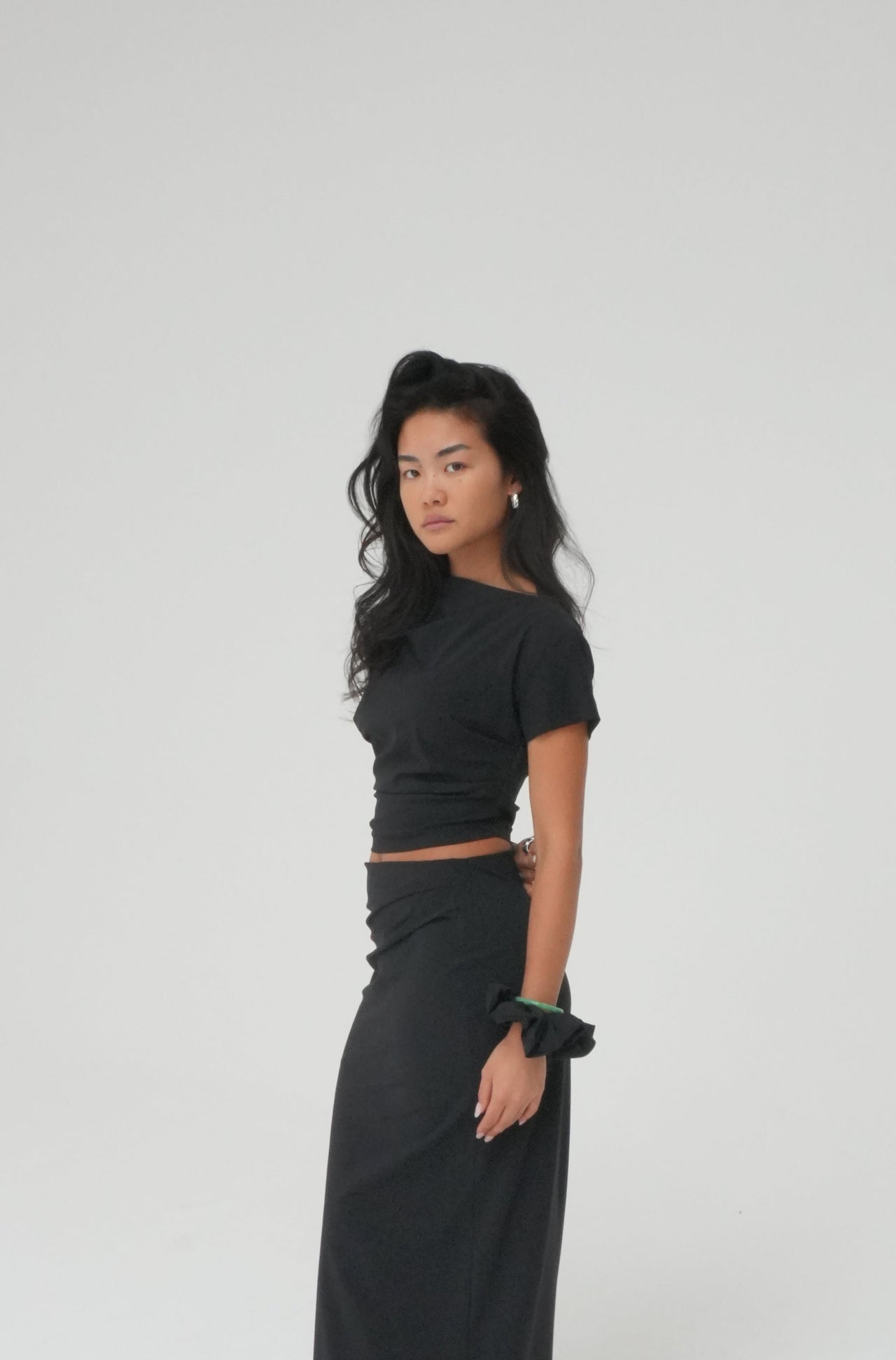 ASYMMETRIC CROPPED TOP BY REYÈM