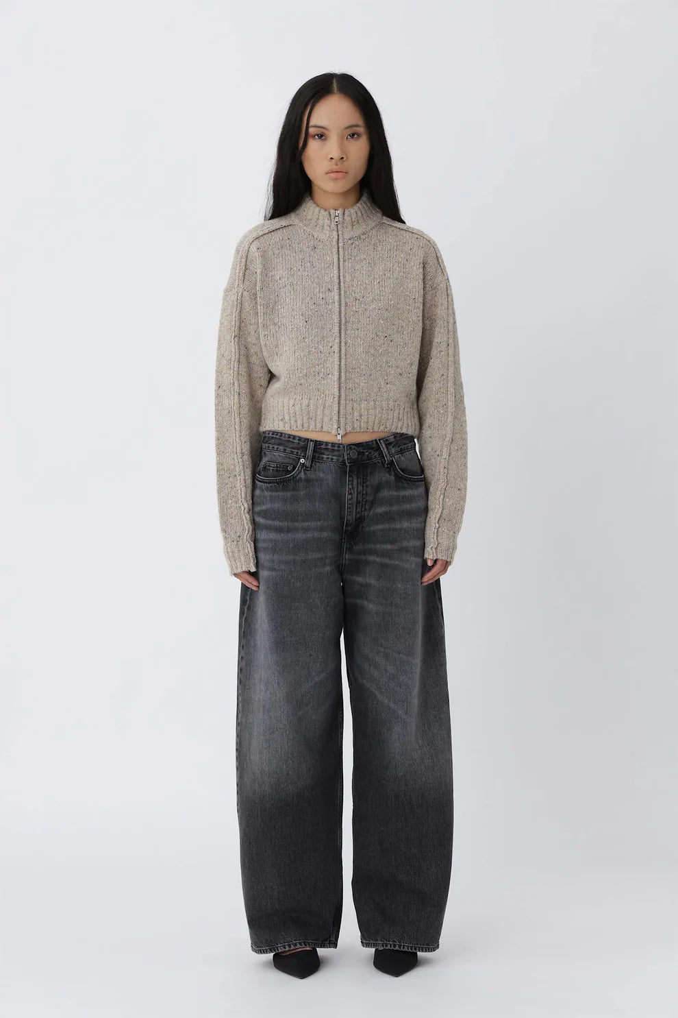 Alea Zip Knit Cardigan by Won Hundred