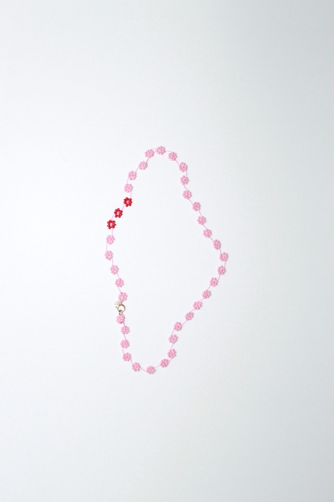 Fiori Necklace in Pink/Red by LABRO