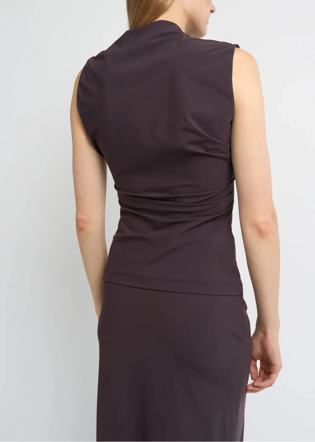 ASYMMETRIC SLEEVELESS TOP BY REYÈM