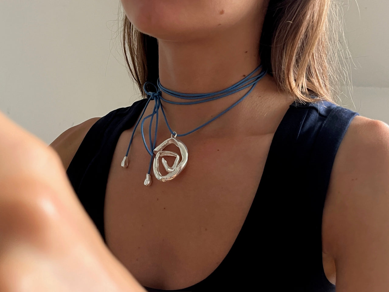 ESPIRAL SILVER NECKLACE BY SIMUERO