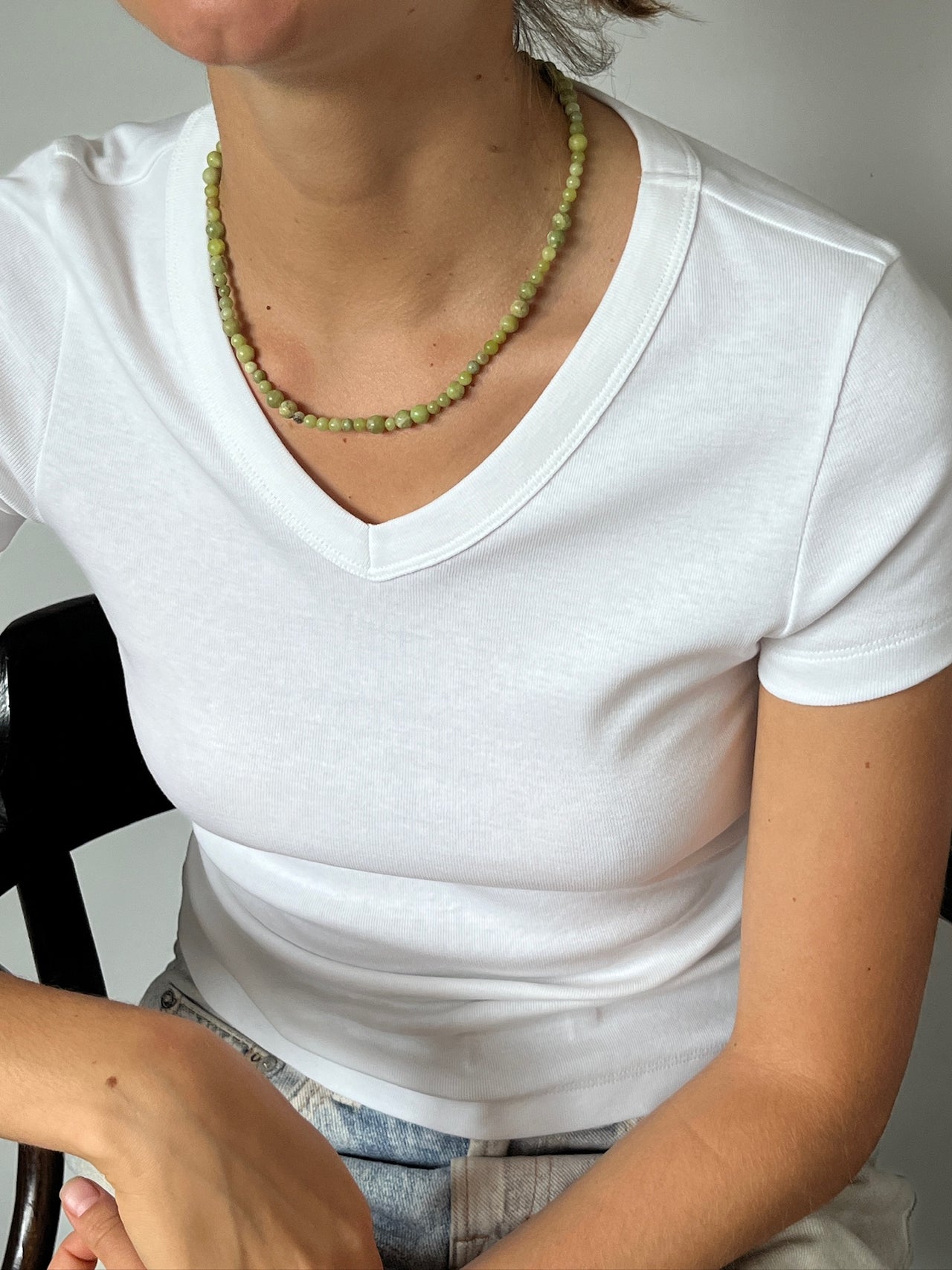 No 8 Otto Necklace in Peridot by Labro