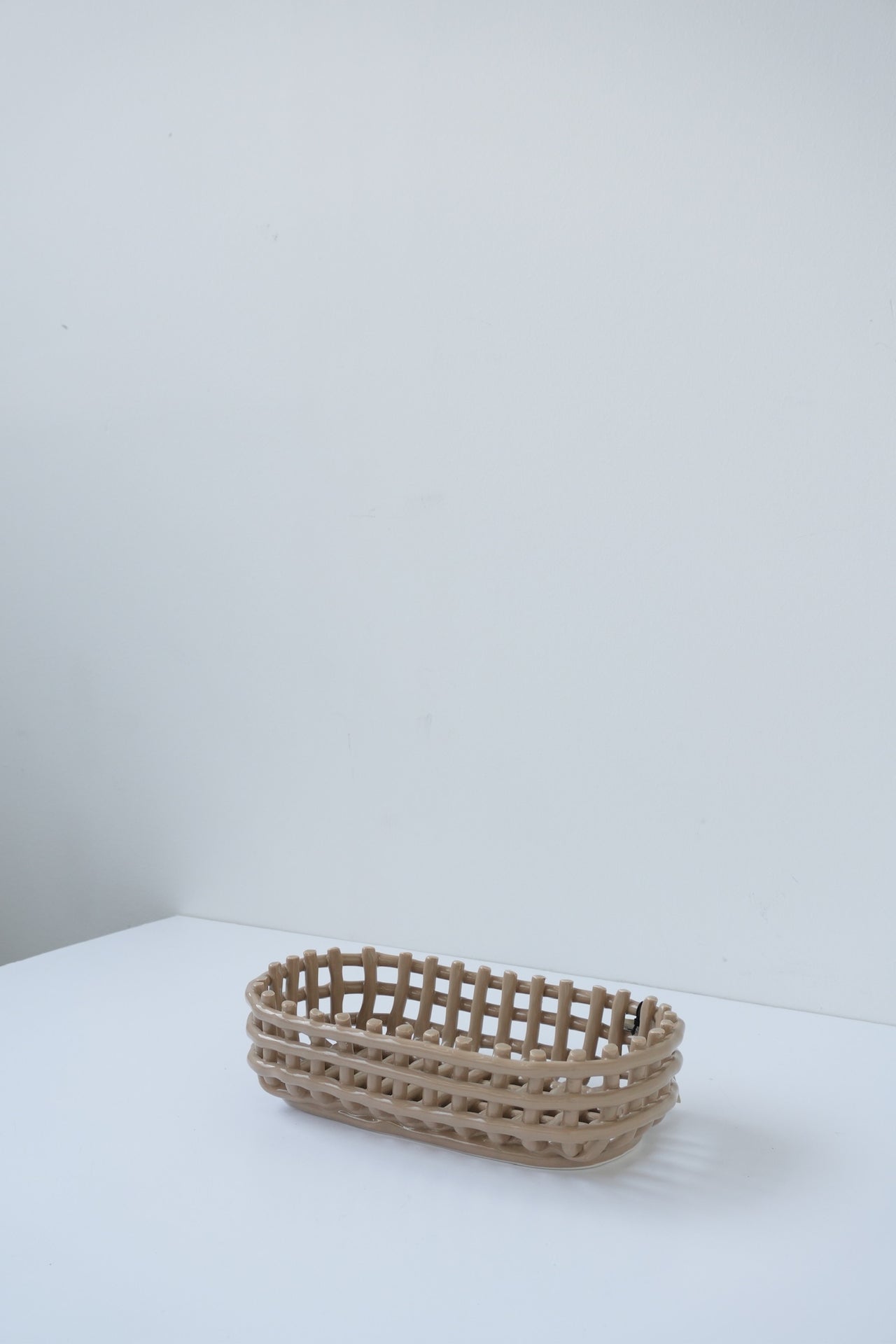 OVAL CERAMIC BASKET BY FERM LIVING