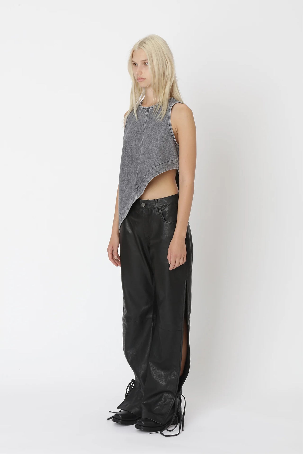 AMALIE DENIM TOP BY WON HUNDRED