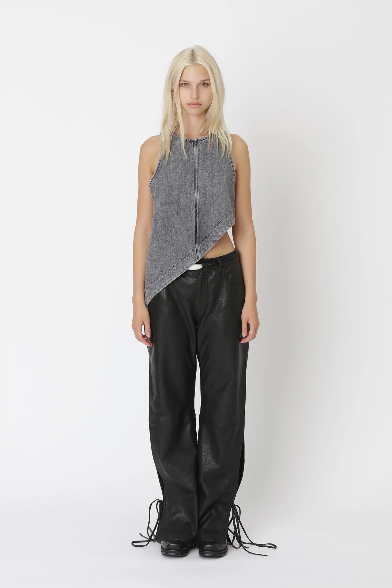 AMALIE DENIM TOP BY WON HUNDRED