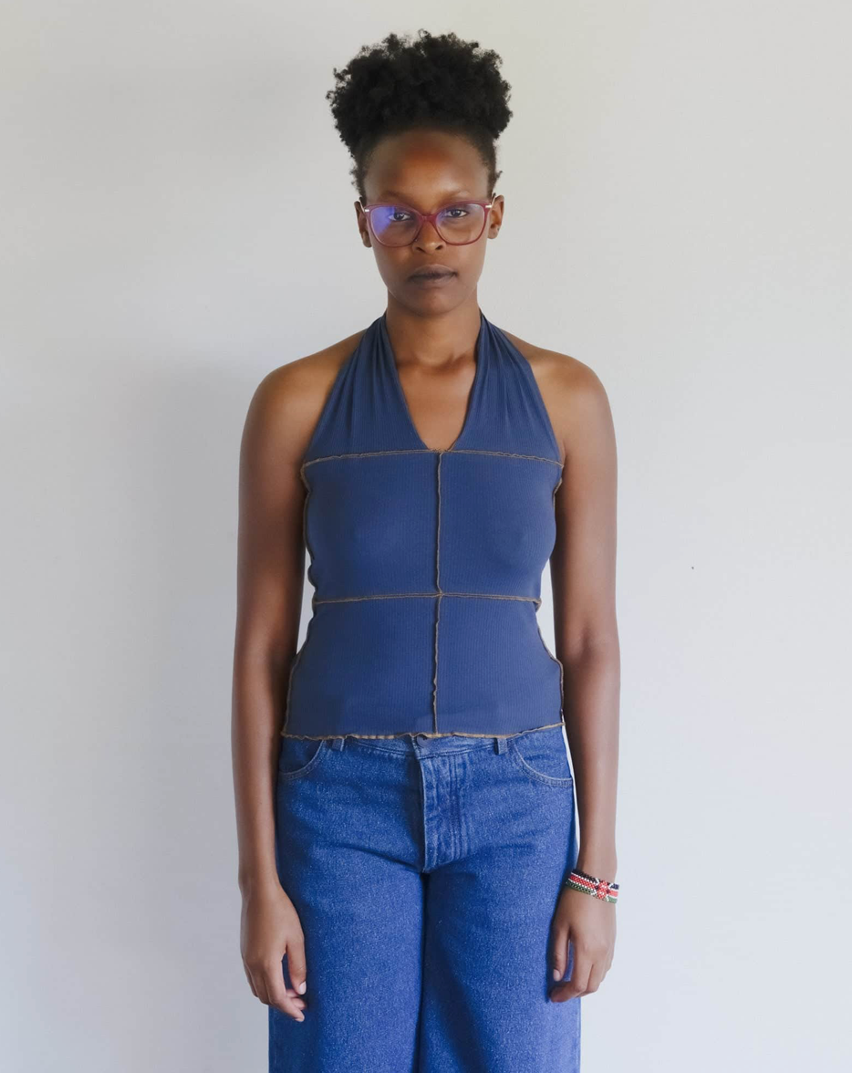 CINDER HALTER TOP BY BASERANGE