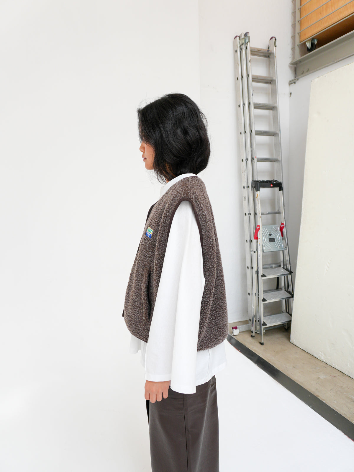 HOKTOWN VEST IN MARRONNIER CHINE BY AMERICAN VINTAGE