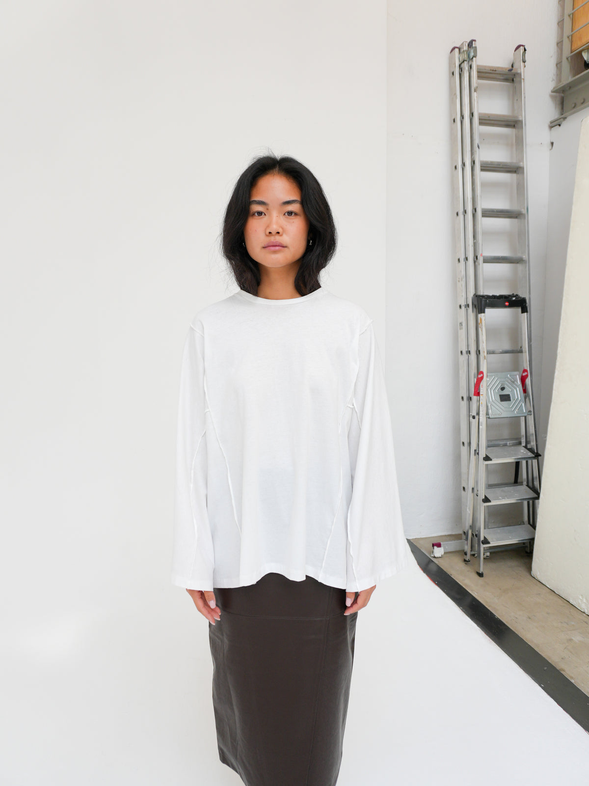 POI LONGSLEEVE IN WHITE BY BASERANGE