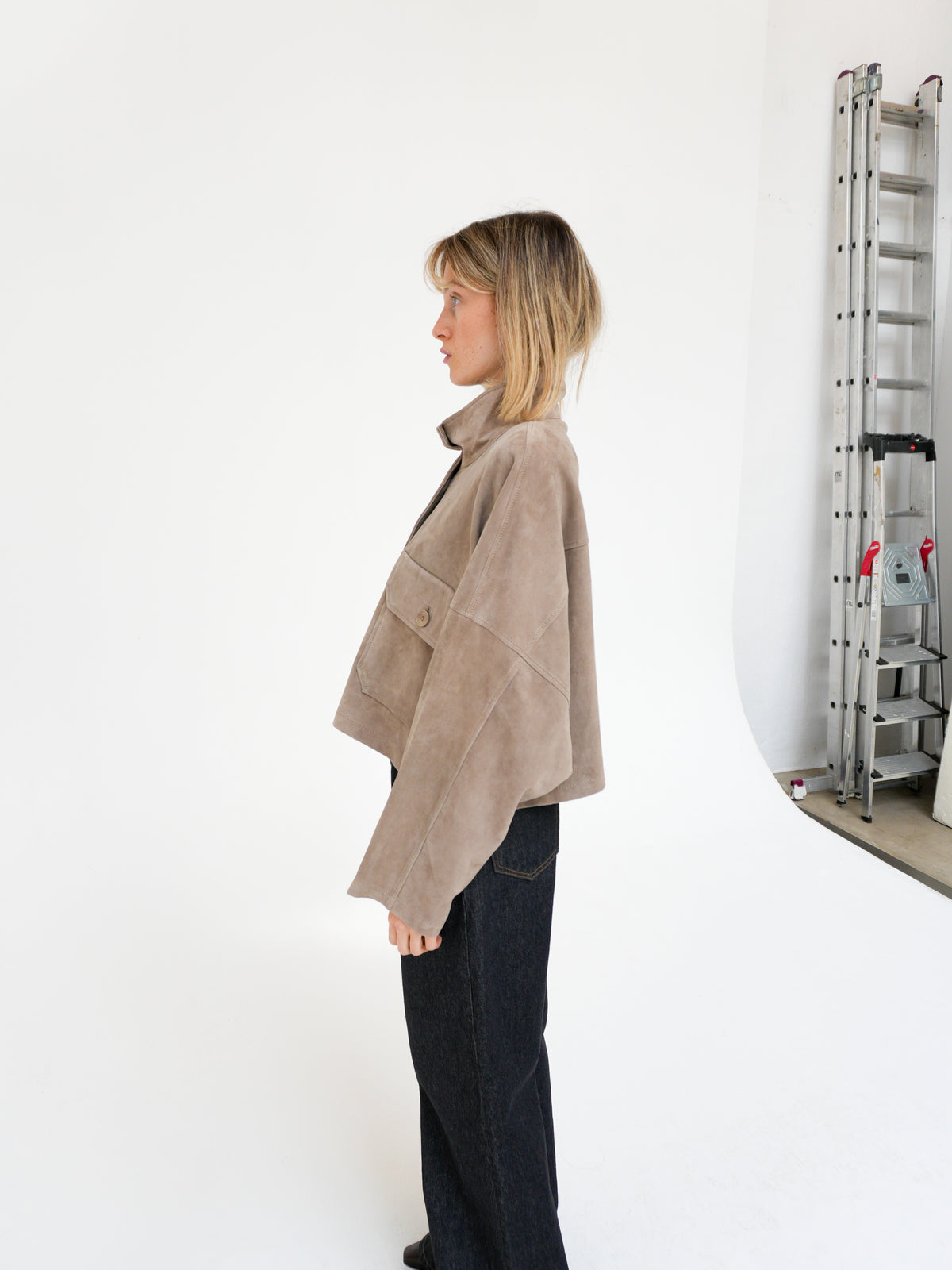 ARKLOW LEATHER JACKET IN WINTER TWIG BY DRYKORN