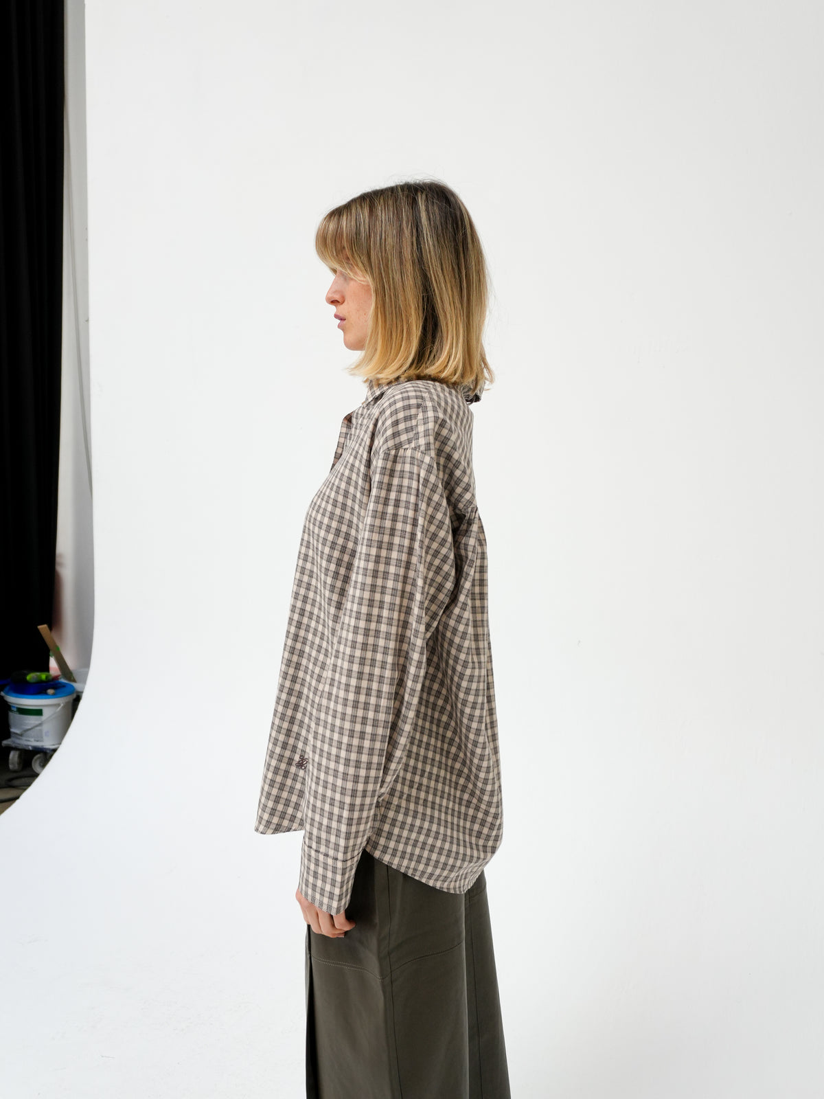 AYLA SHIRT IN SAND BY GRACE & MILA