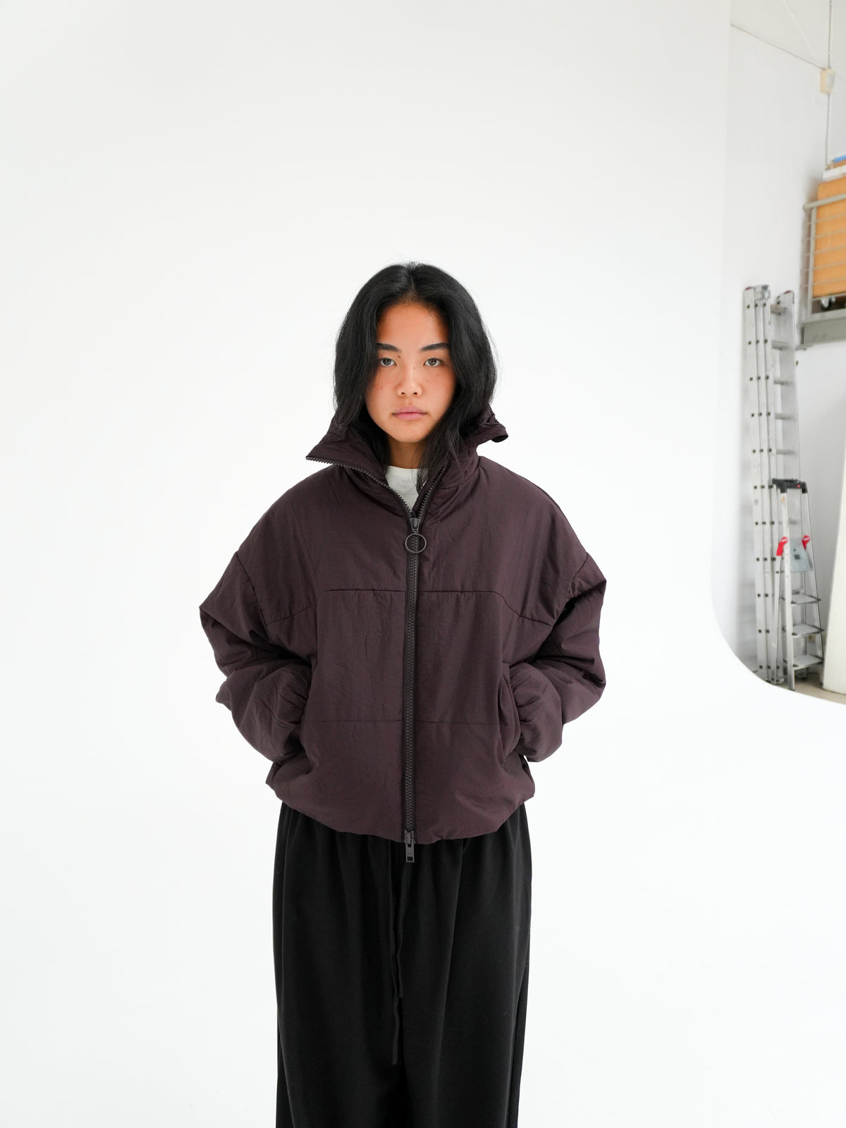 IDA LIGHT WEIGHT JACKET IN DARK BROWN BY EMBASSY OF BRICKS AND LOGS