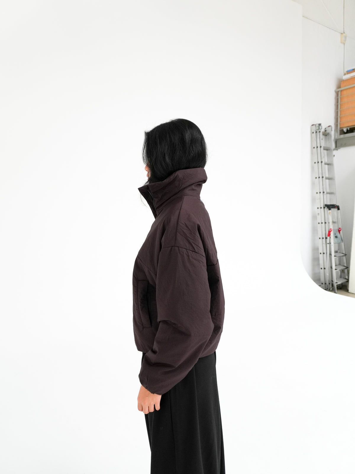 IDA LIGHT WEIGHT JACKET IN DARK BROWN BY EMBASSY OF BRICKS AND LOGS