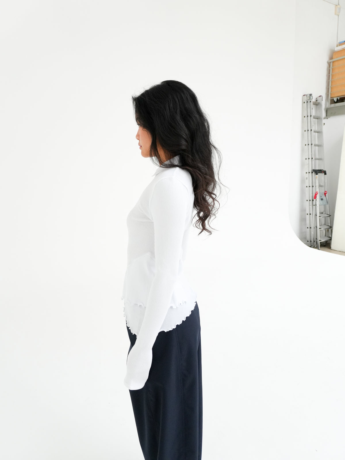 GIULIA SEAMLESS TOP IN WHITE BY OPÉRA SPORT