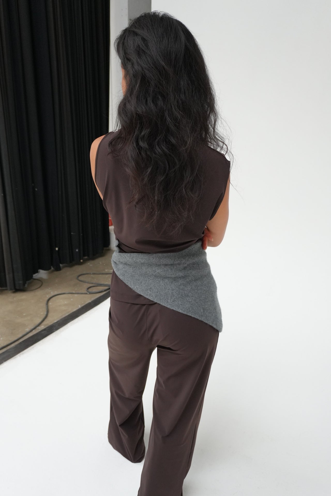 Asymmetric Sleeveless Top by Reyèm
