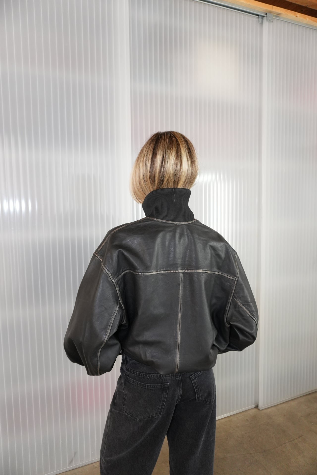 ARLETTA LEATHER JACKET BY WON HUNDRED