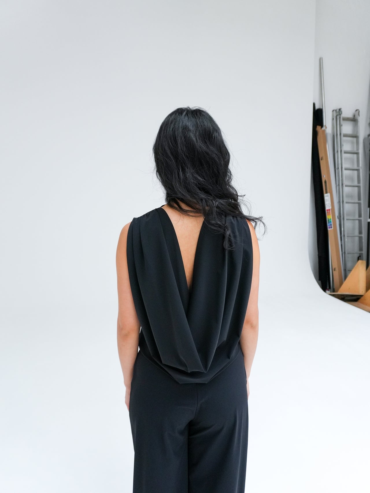 DRAPED BACK TOP BY REYÈM