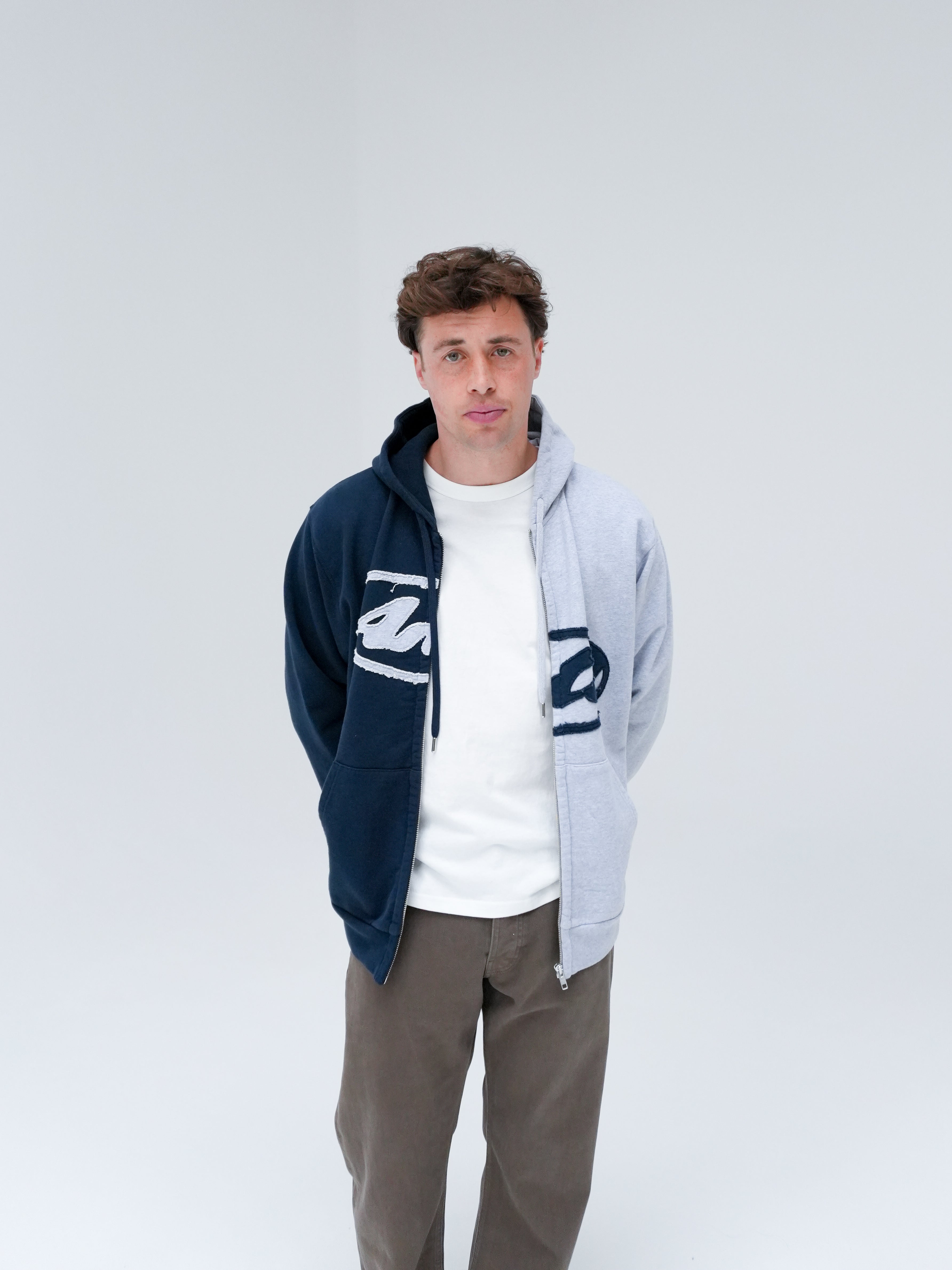 Split Patch Zip Hoodie by Arte Antwerp - AGI STORE