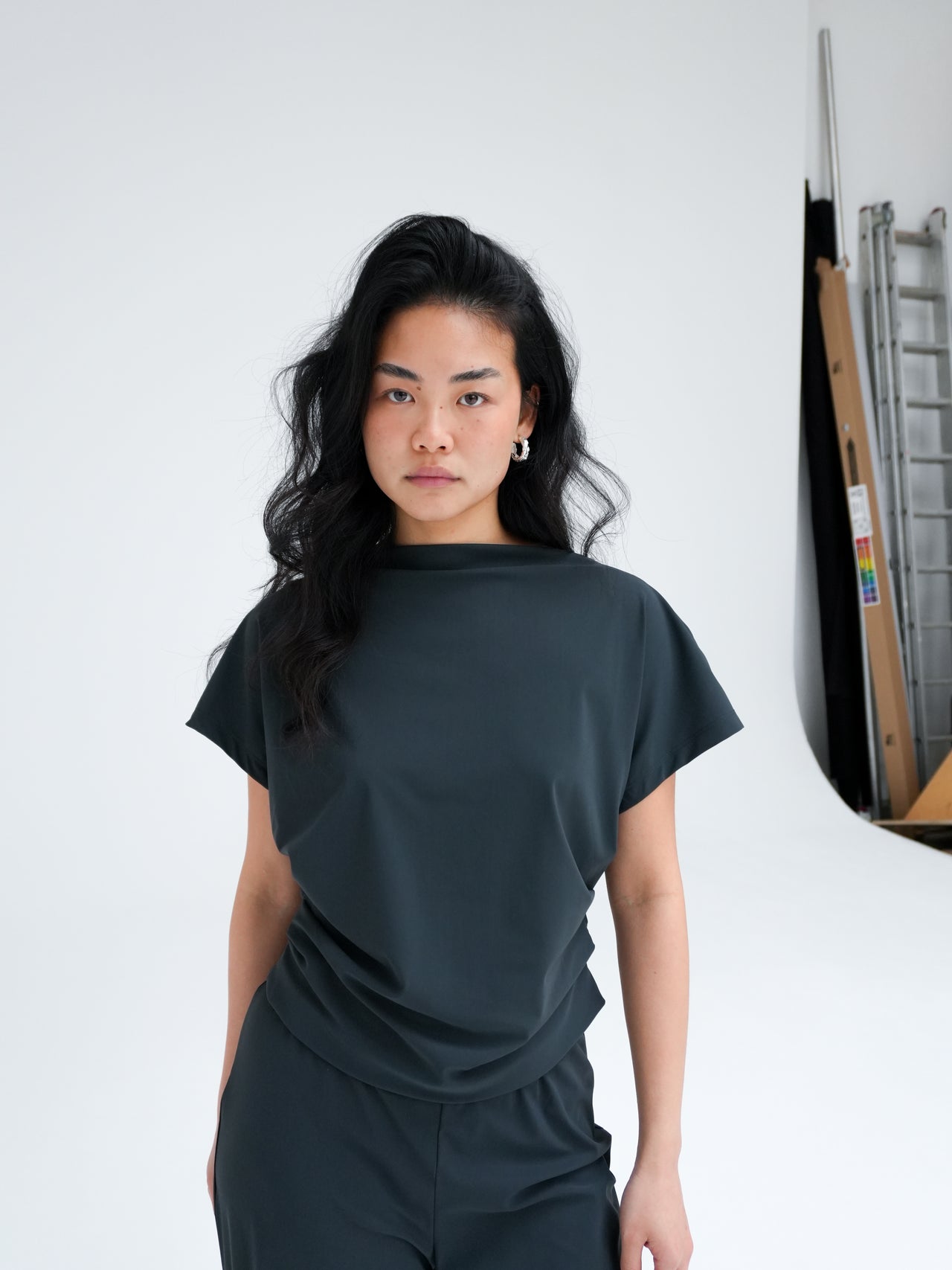 DRAPED TOP BY REYÉM