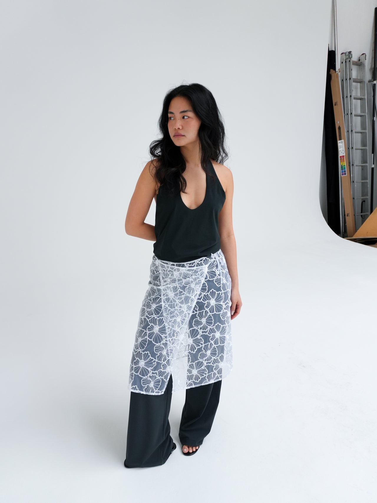 ALBA LONG SKIRT IN WHITE BY OPÉRA SPORT