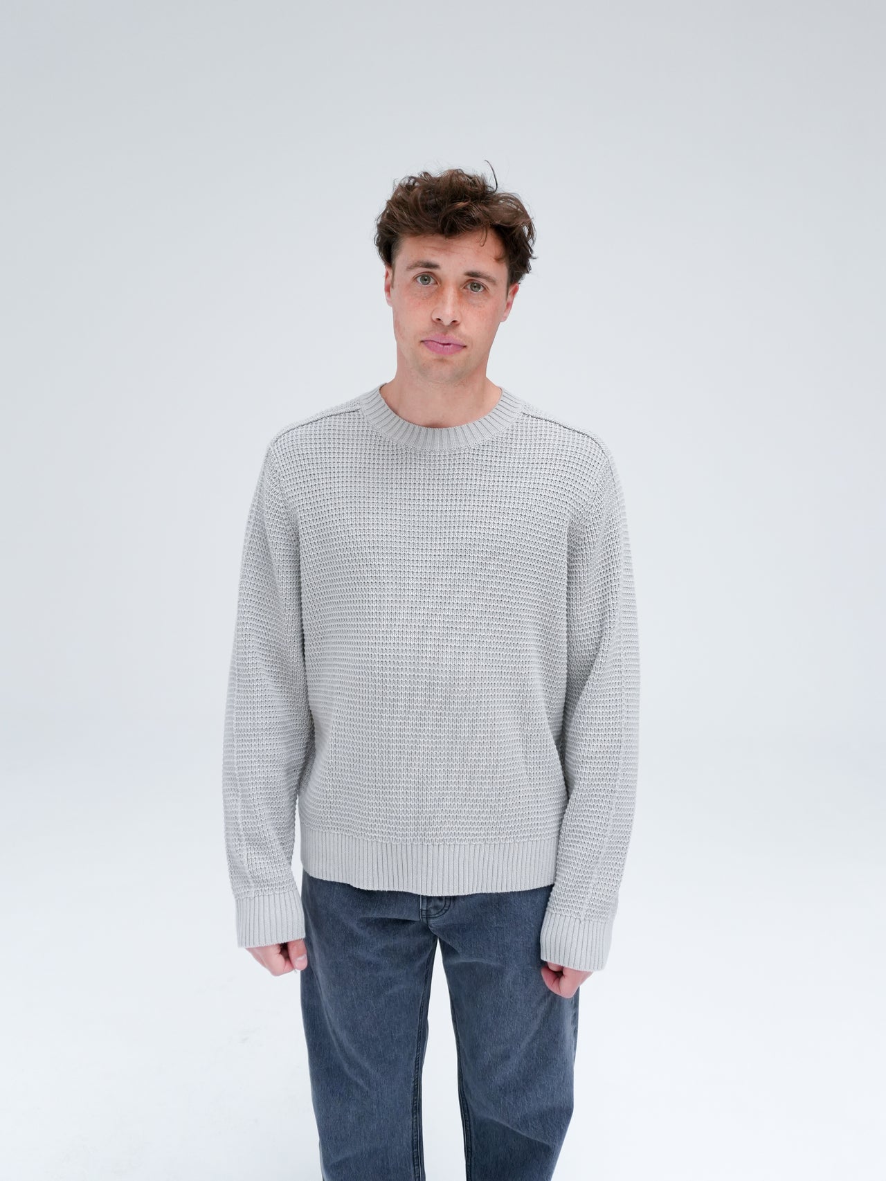 BENTLY KNIT SWEATER IN WARM GREY BY WON HUNDRED