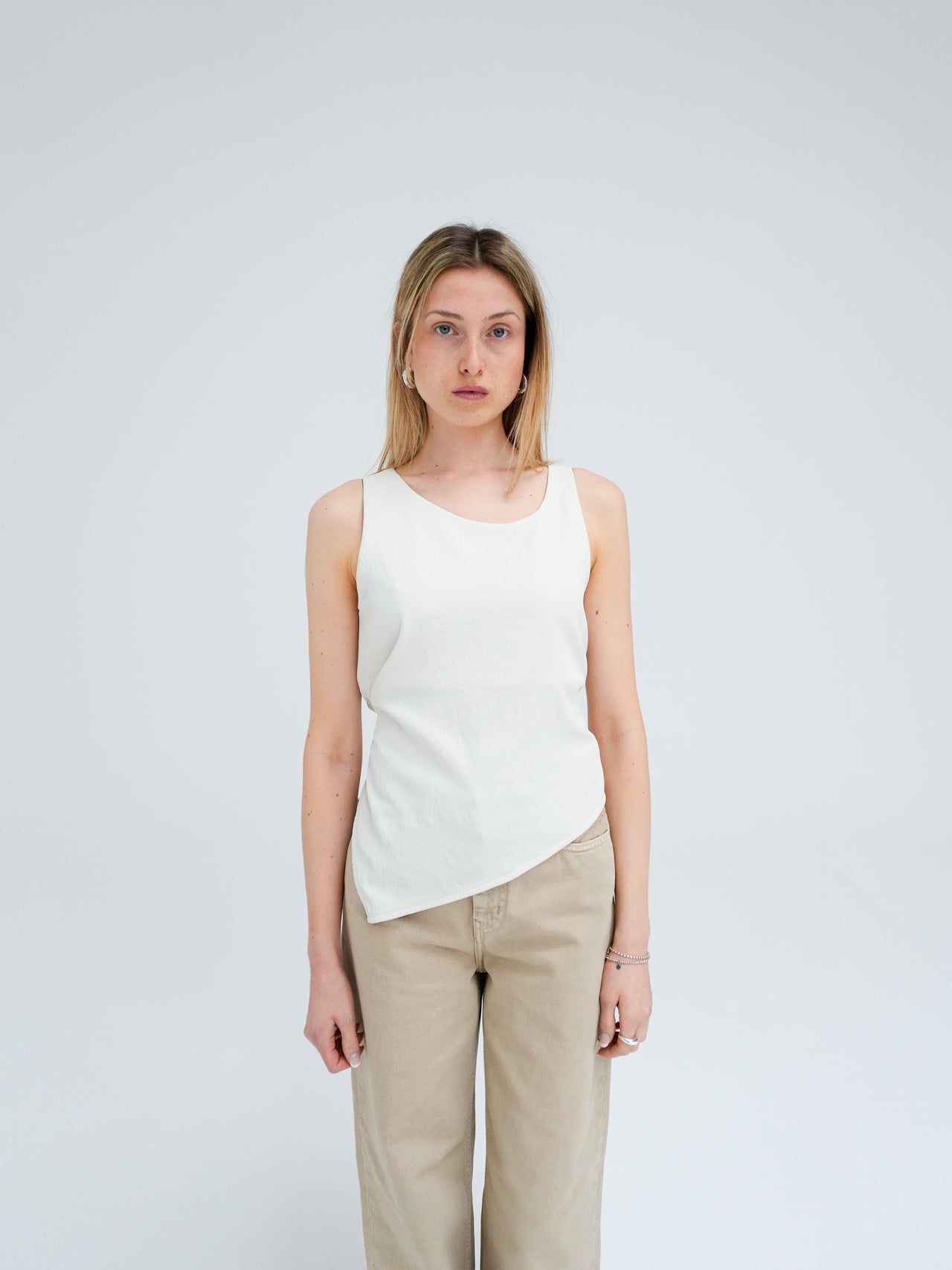 VIRA TOP IN LIGHT GRAY BY WON HUNDRED