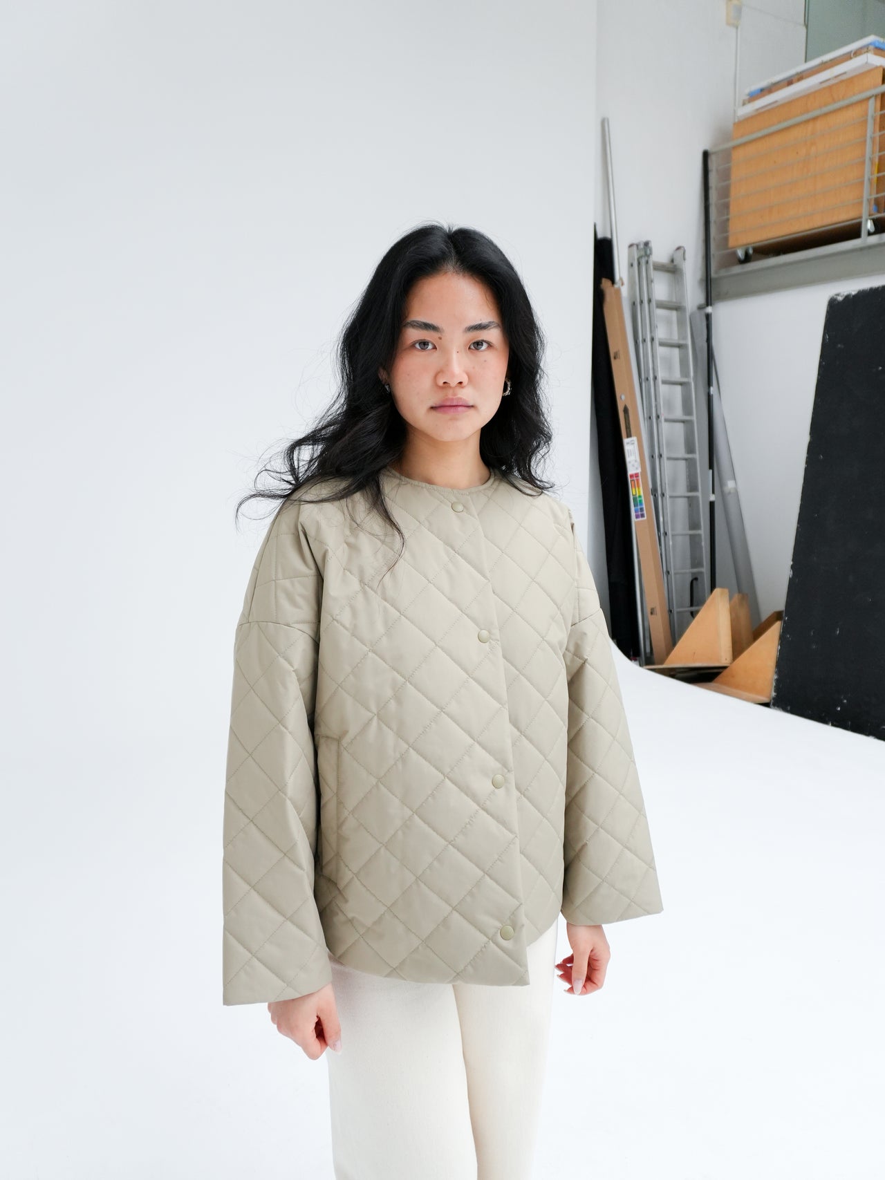 Mona Jacket In Pale Olive By Embassy of Bricks And Logs