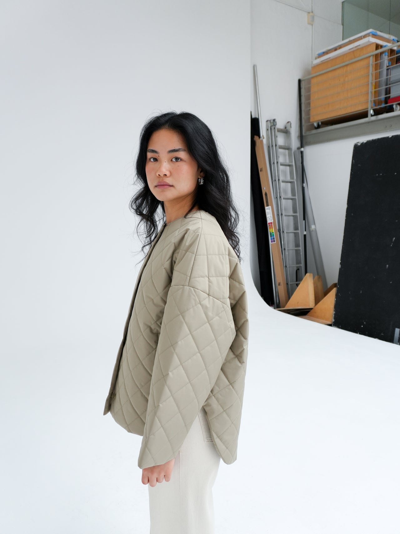 Mona Jacket In Pale Olive By Embassy of Bricks And Logs