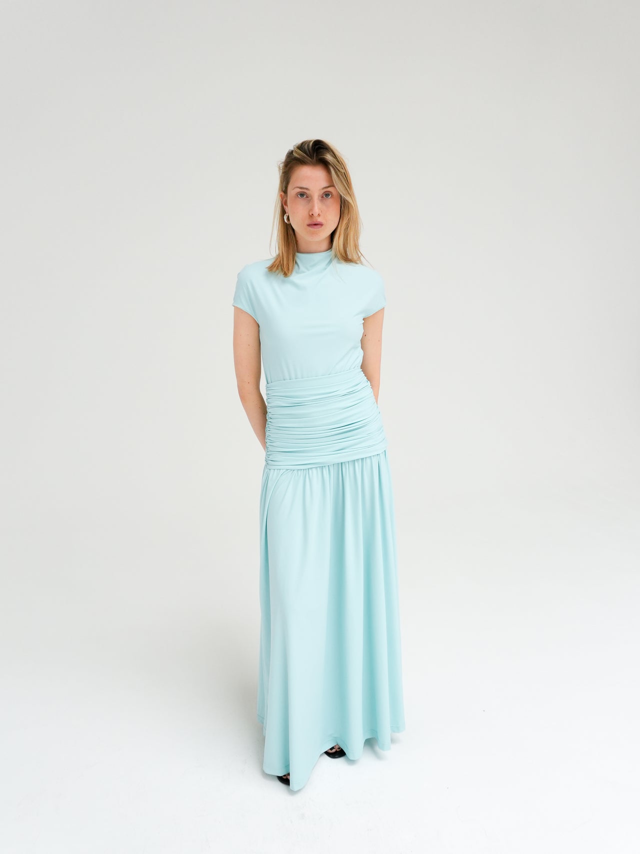 GATHERED WAIST DRESS BY REYÈM