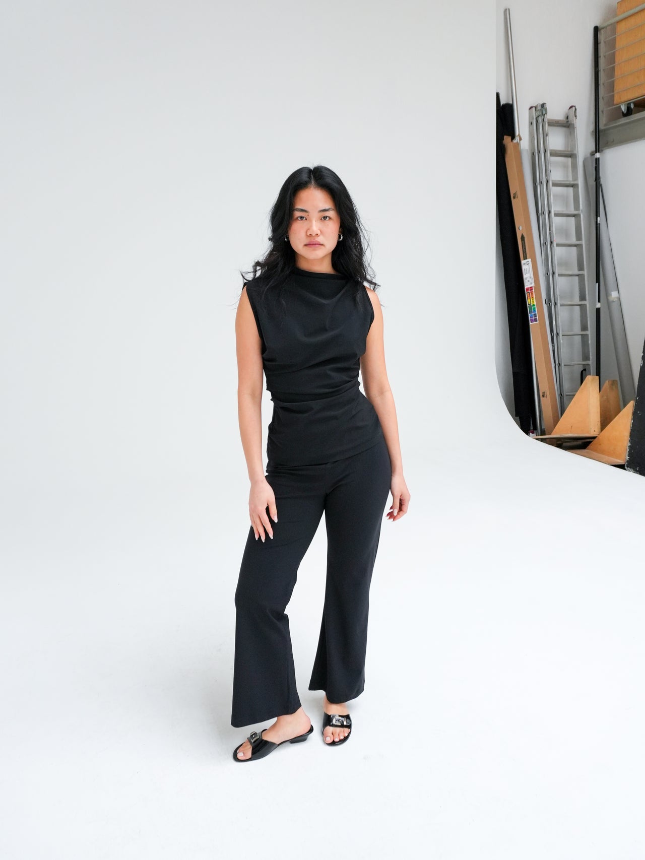 KICK FLARE PANTS BY REYÈM