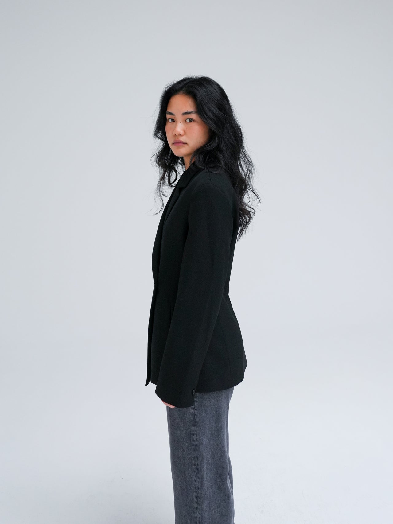 Anora Blazer in black by Won Hundred