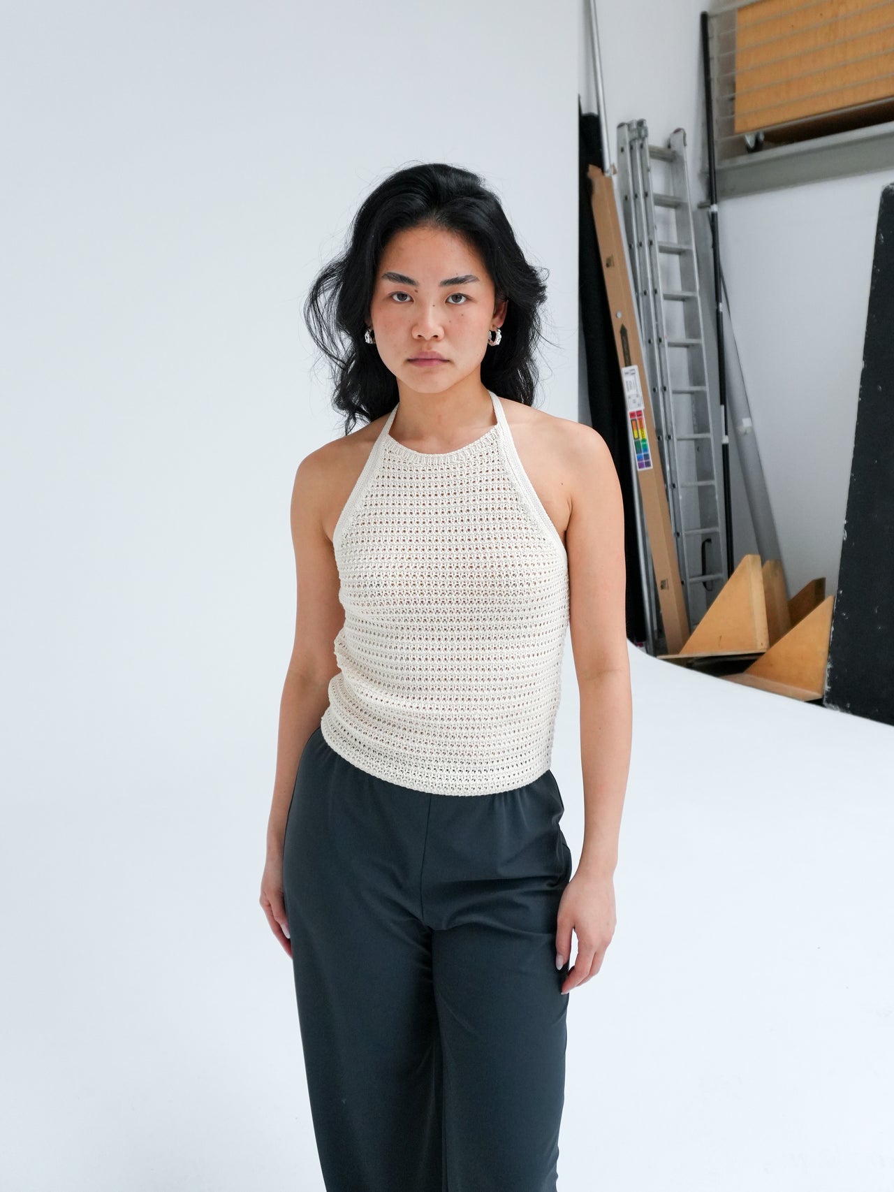 AKWY KNIT TOP IN ECRU BY DRYKORN