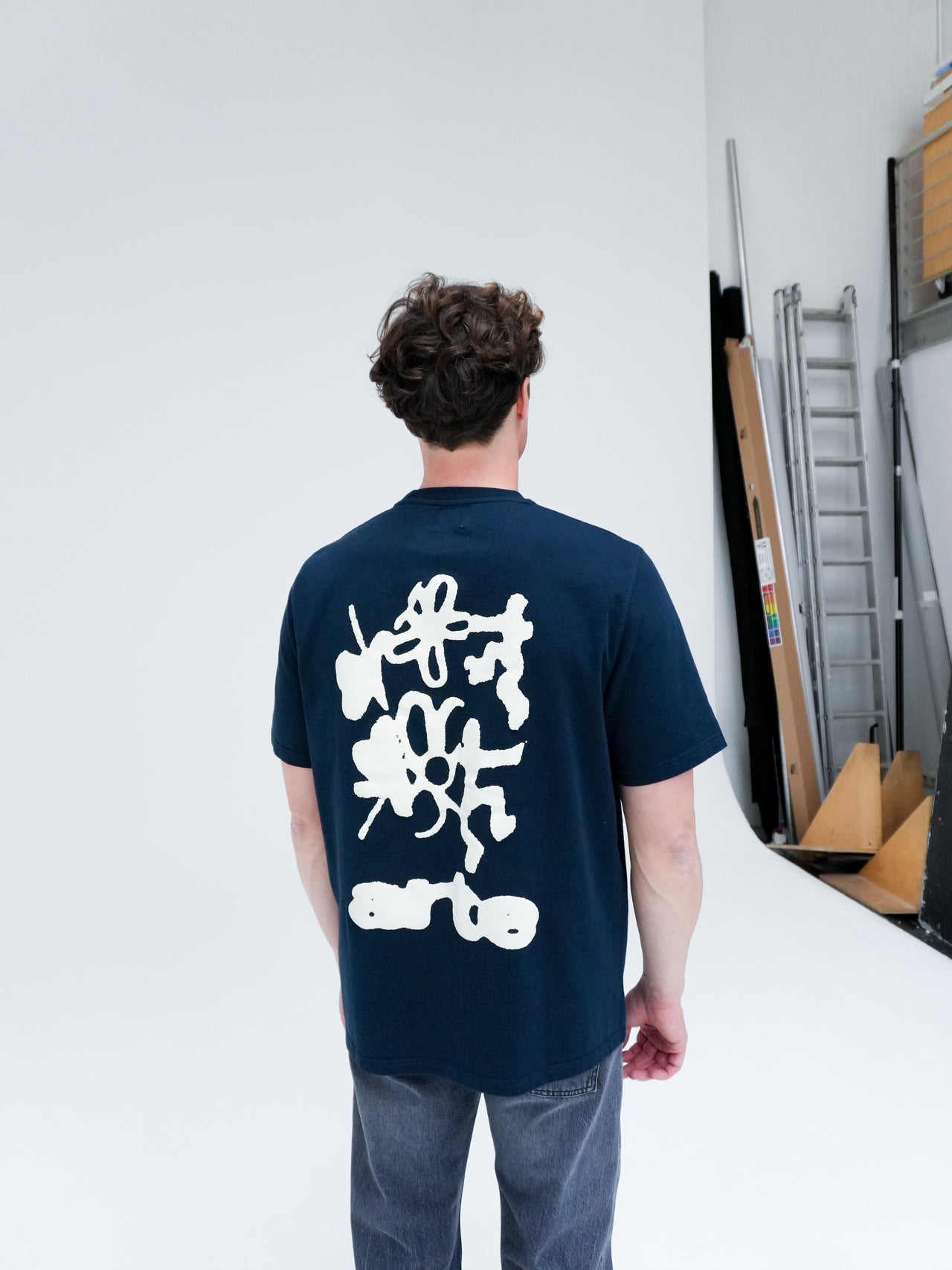 Blurry Back Print T-Shirt by Arte Antwerp
