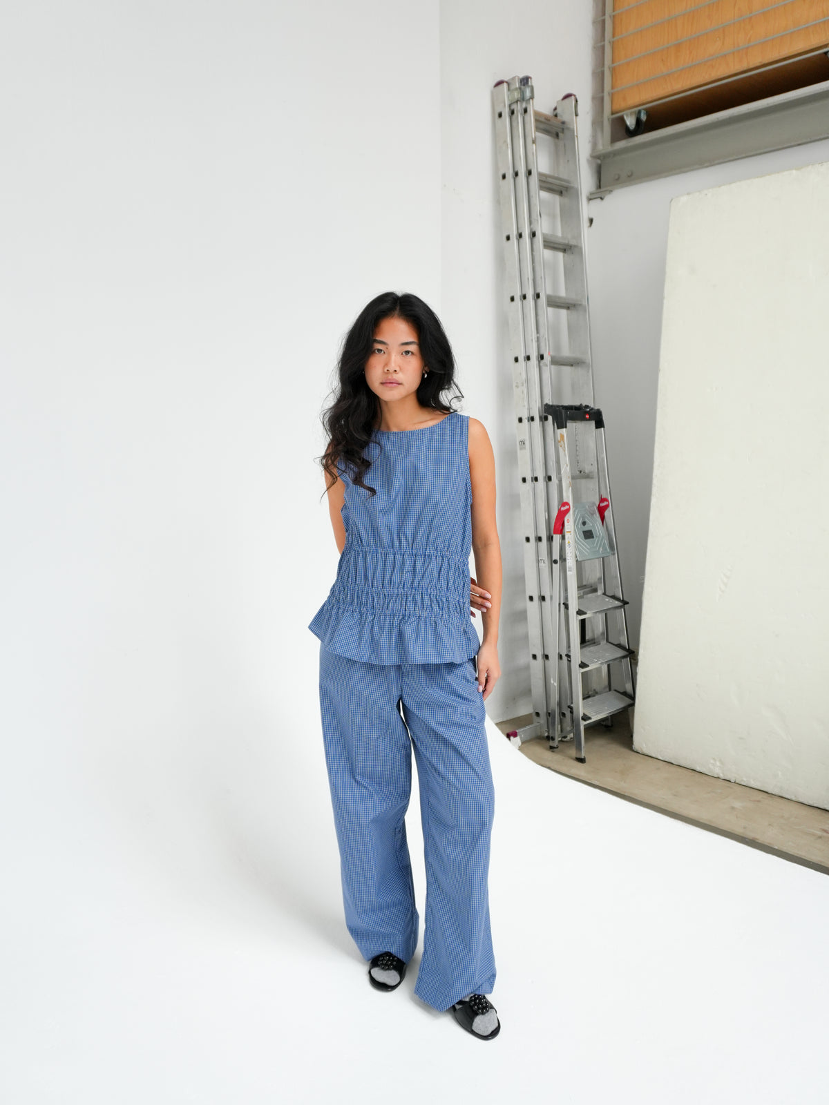 Claude Pants in Ace Check by Baserange