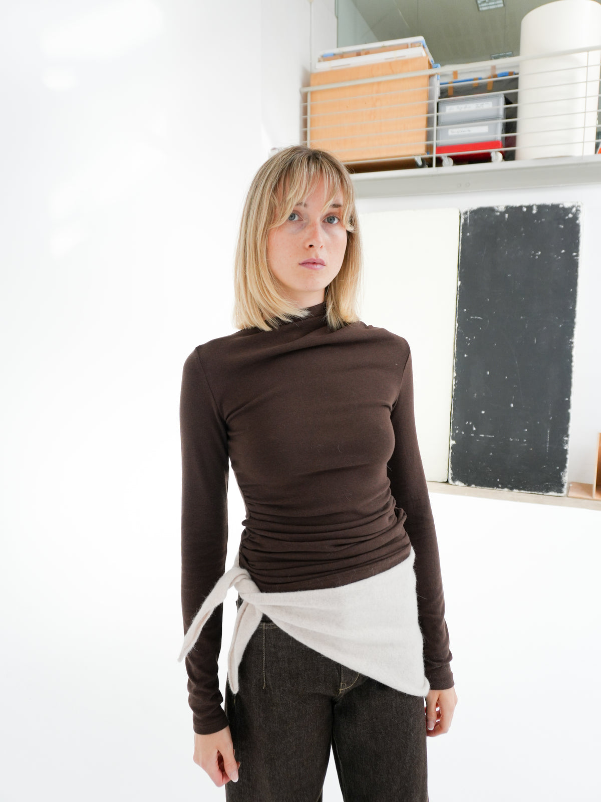 AURYGNY LONGSLEEVE IN CHOCOLATE BY GRACE & MILA