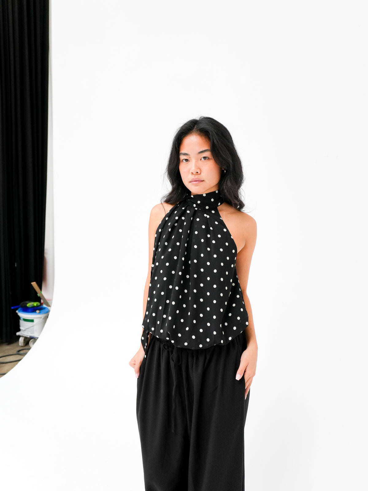 AMIEL TOP IN POLKA DOT BY GRACE & MILA