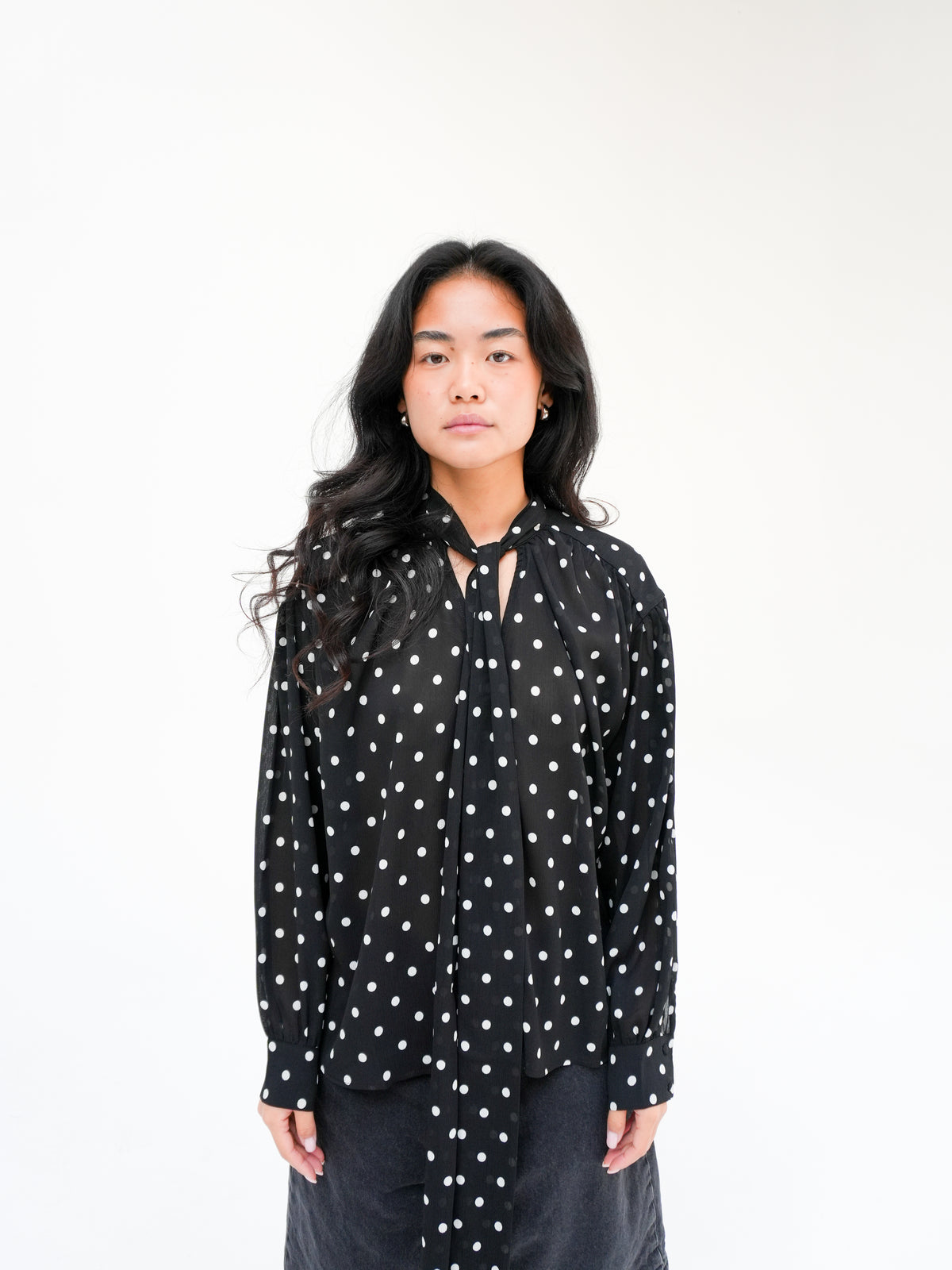 ANGELICA BLOUSE IN POLKA DOT BY GRACE & MILA