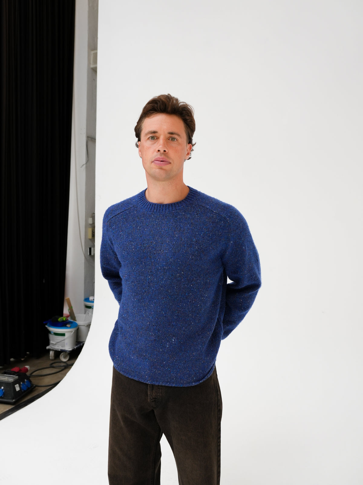 JIM CREW NECK IN BLUE BY NN07