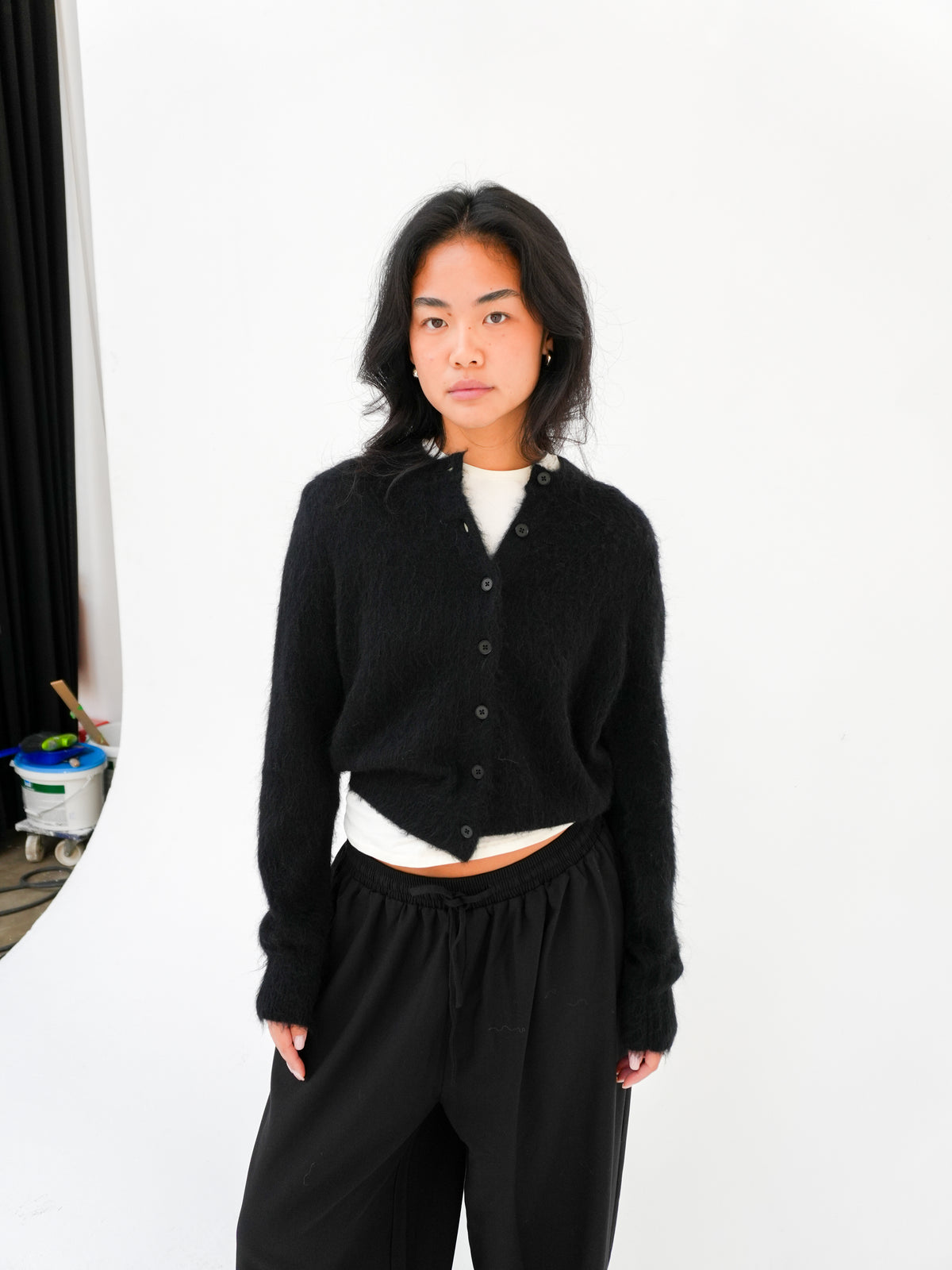 GLENNA CARDIGAN IN BLACK BY DRYKORN