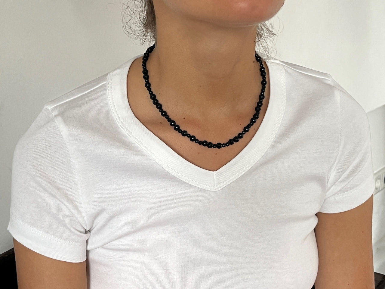 NO. 8 OTTO ONYX NECKLACE BY LABRO