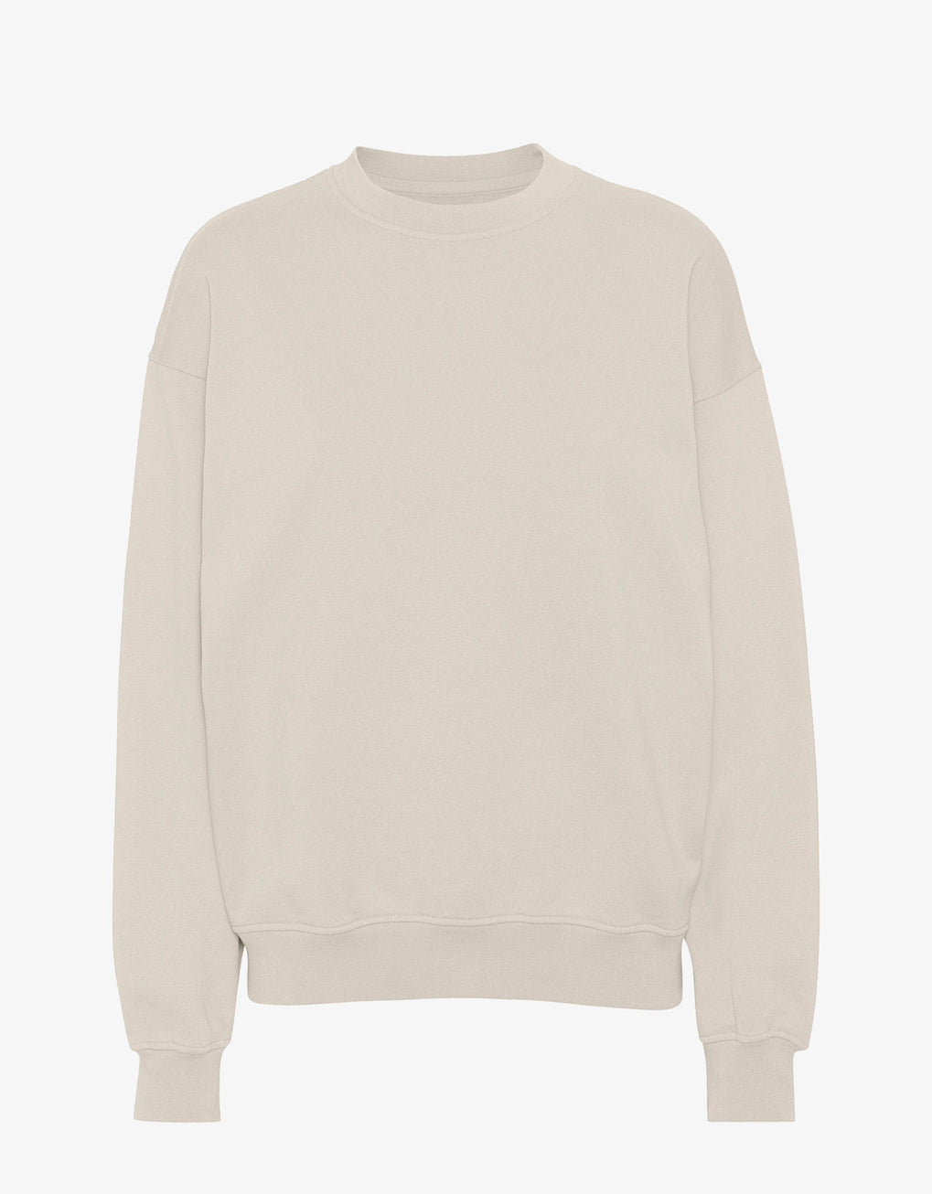 Organic oversized crew in ivory white by Colorful Standard