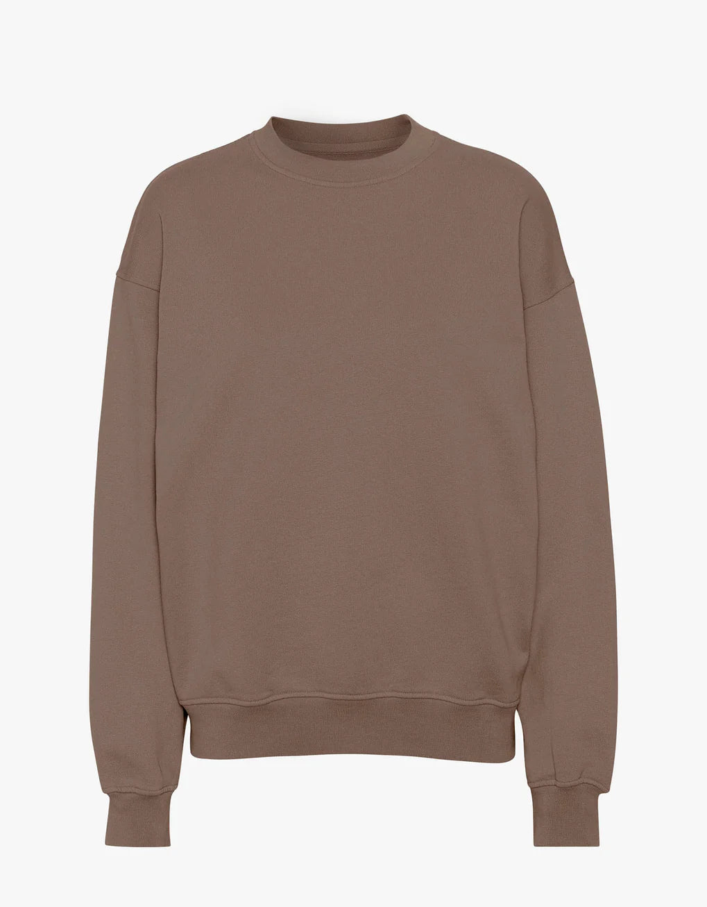 Organic oversized crew in warm taupe by Colorful Standard
