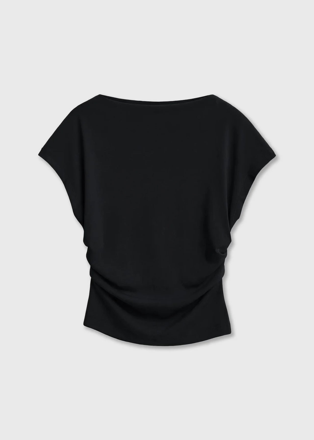 Draped Top in Black by Reyèm