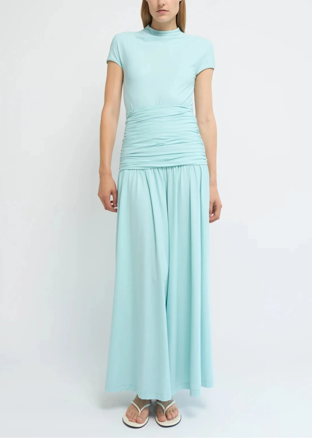 GATHERED WAIST DRESS BY REYÈM