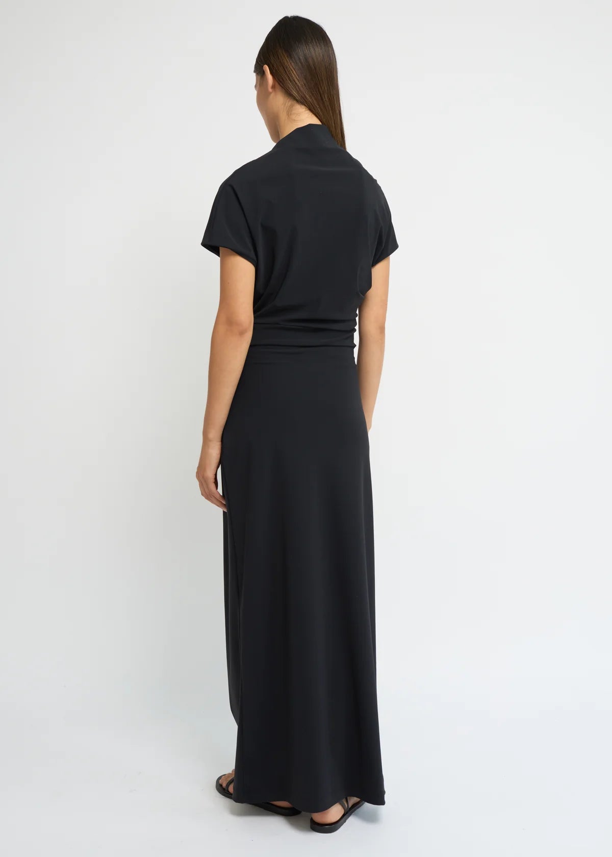ASYMMETRIC SHORT SLEEVE DRESS BY REYÈM