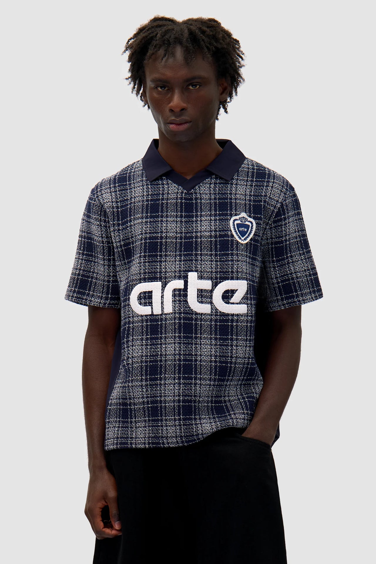 PLAID JERSEY T-SHIRT BY ARTE ANTWERP