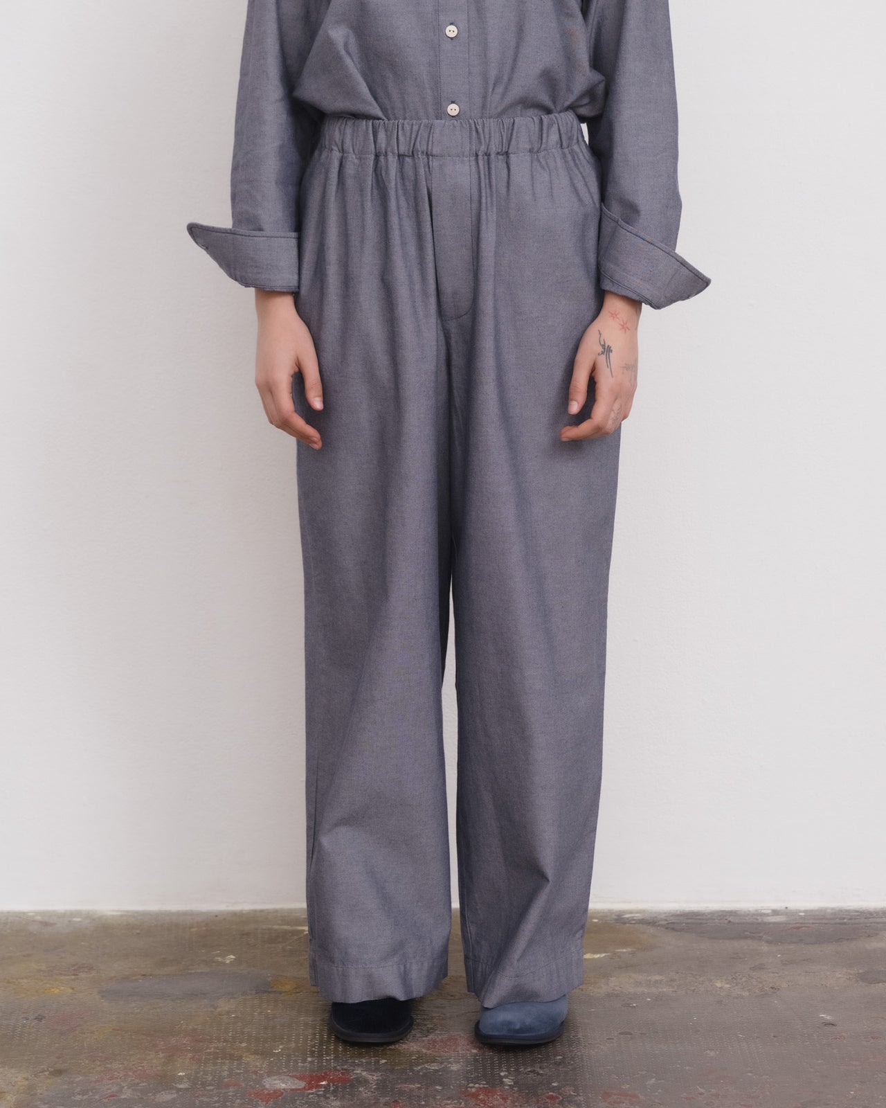 Claude Pants Dark Denim by Baserange